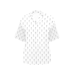 Engine Piston Background Pattern Print Design 01 Women's All Over Print Hawaiian Shirt