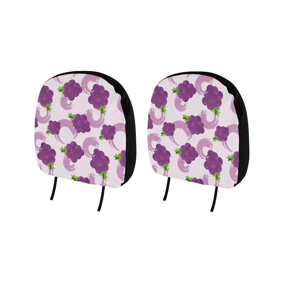 Cute Grape pattern Car Headrest Cover