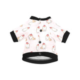 Cute Shiba Inu Dog Apple pattern All Over Print Pet Dog Round Neck Fuzzy Shirt