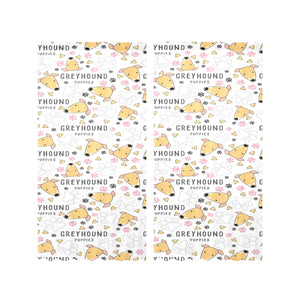 Greyhound Pattern Print Design 03 Gauze Curtain