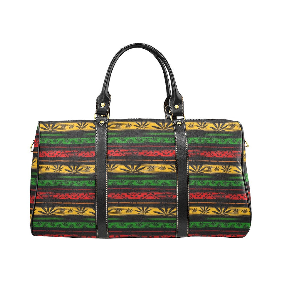Canabis Marijuana Weed Pattern Print Design 04 Travel Bag