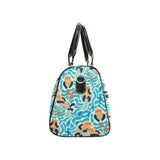 Cute sea otters fishe sea urchin pattern Travel Bag