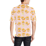 Cute shiba inu dog pattern Men's All Over Print Polo Shirt