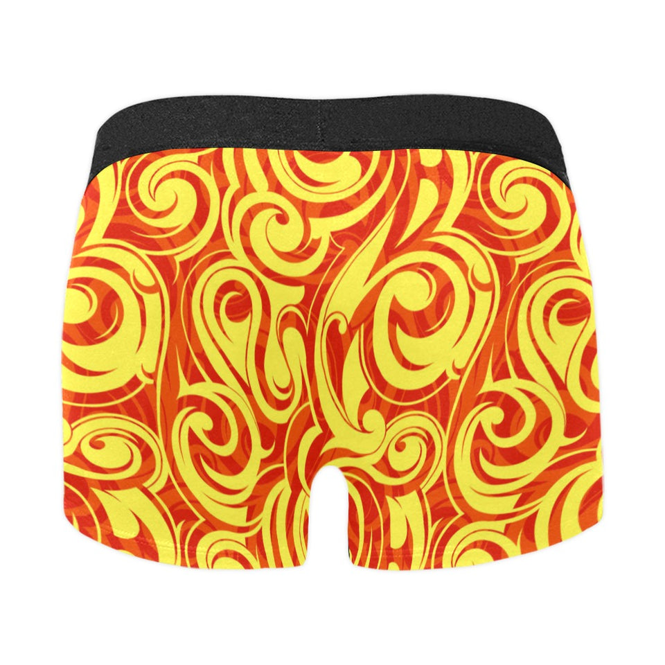 Fire flame design pattern Men's All Over Print Boxer Briefs Men's Underwear