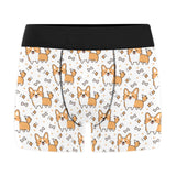 Cute corgi heart star bone pattern Men's All Over Print Boxer Briefs Men's Underwear