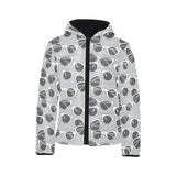 Sun Glasses Pattern Print Design 04 Kids' Boys' Girls' Padded Hooded Jacket
