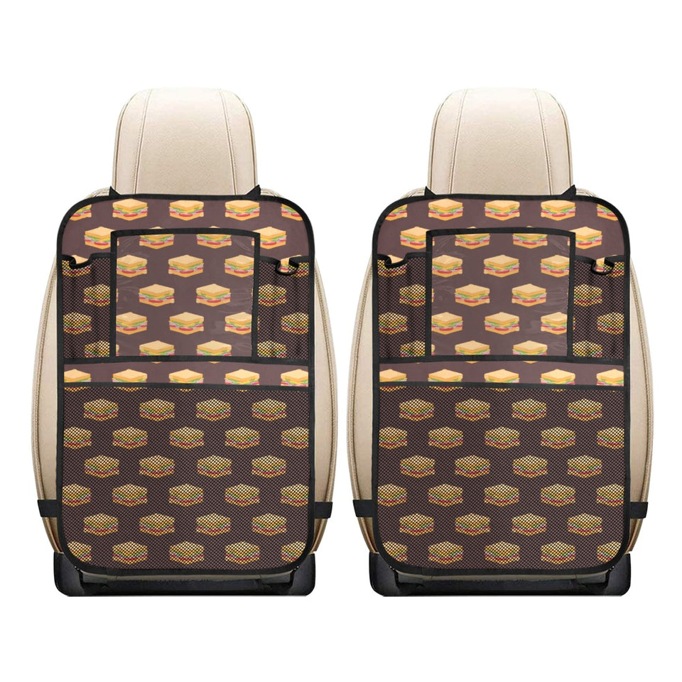 Sandwich Pattern Print Design 04 Car Seat Back Organizer
