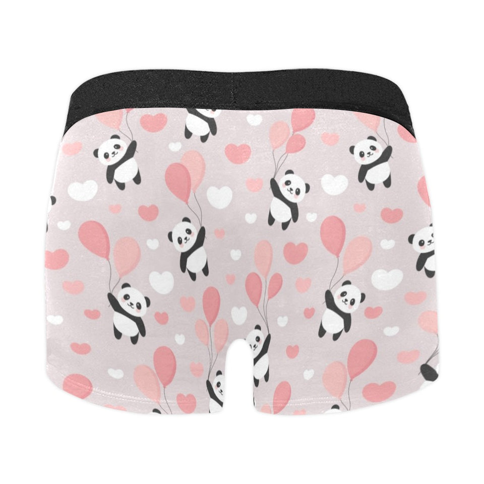 Cute panda ballon heart pattern Men's All Over Print Boxer Briefs Men's Underwear