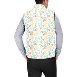 Coral Reef Pattern Print Design 02 Men's Padded Vest