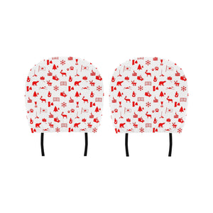 Canada Pattern Print Design 04 Car Headrest Cover