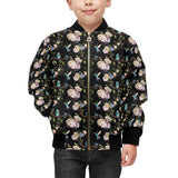 Hummingbird Pattern Print Design 03 Kids' Boys' Girls' Bomber Jacket