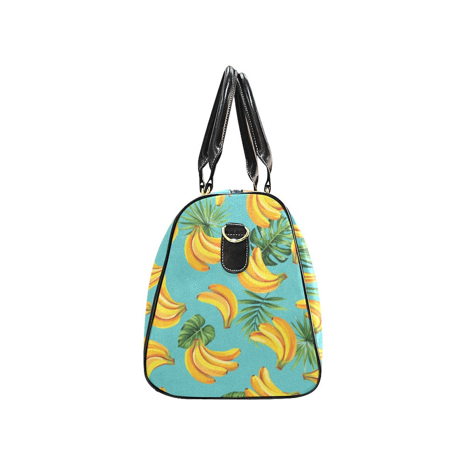 Banana Palm Leaves pattern background Travel Bag