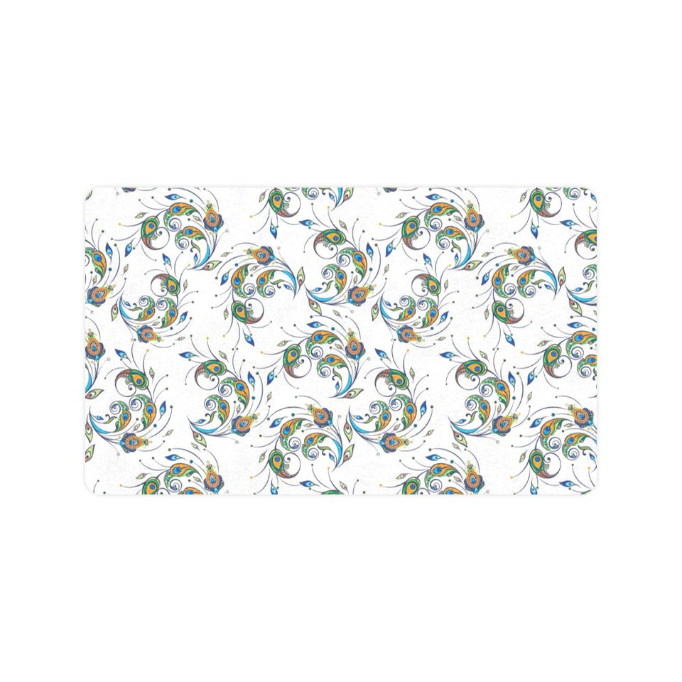 Peacock feather pattern Doormat