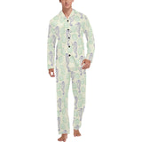 Seahorse shell pattern Men's Long Pajama Set