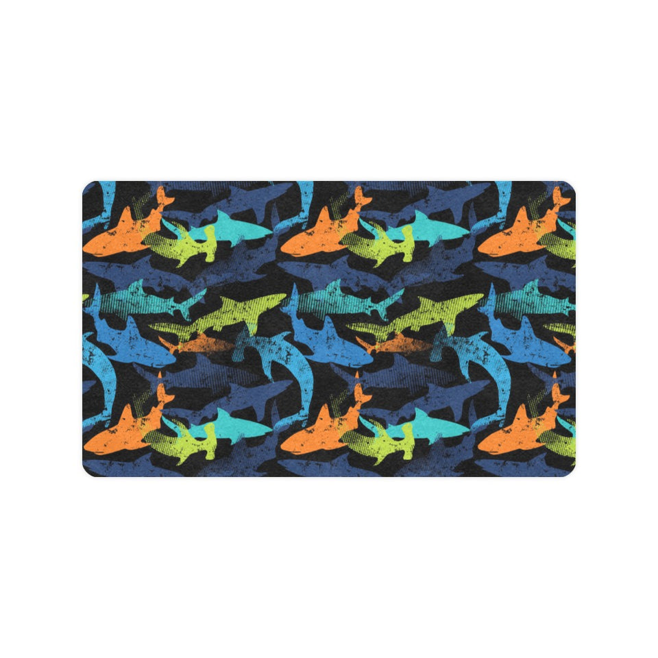 Colorful shark Doormat