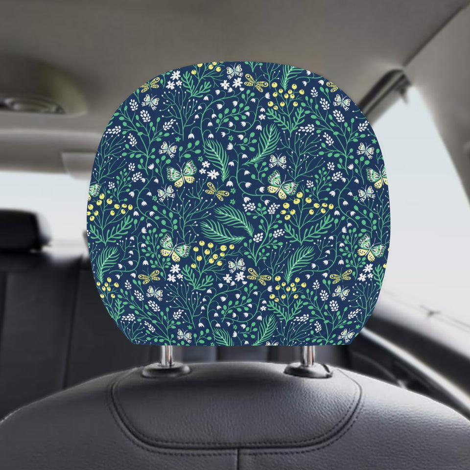 butterfly leaves pattern Car Headrest Cover