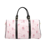 Poodle dog pink color theme Travel Bag
