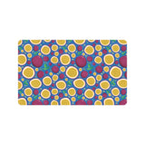 Passion fruit blue background Doormat