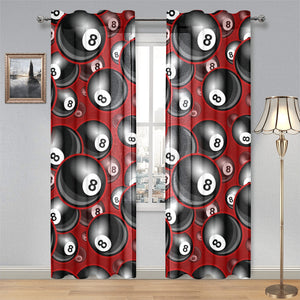 Billiard Ball Pattern Print Design 05 Gauze Curtain