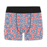 Blue Red Eiffel Tower Pattern Print Design 02 Men's All Over Print Boxer Briefs Men's Underwear