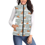 Beautiful deers Winter Christmas Women's Padded Vest