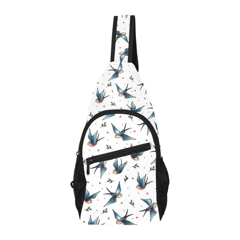 Swallow Pattern Print Design 04 All Over Print Chest Bag