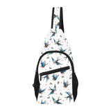 Swallow Pattern Print Design 04 All Over Print Chest Bag