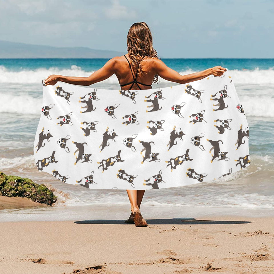 Chihuahua dog pattern Beach Towel