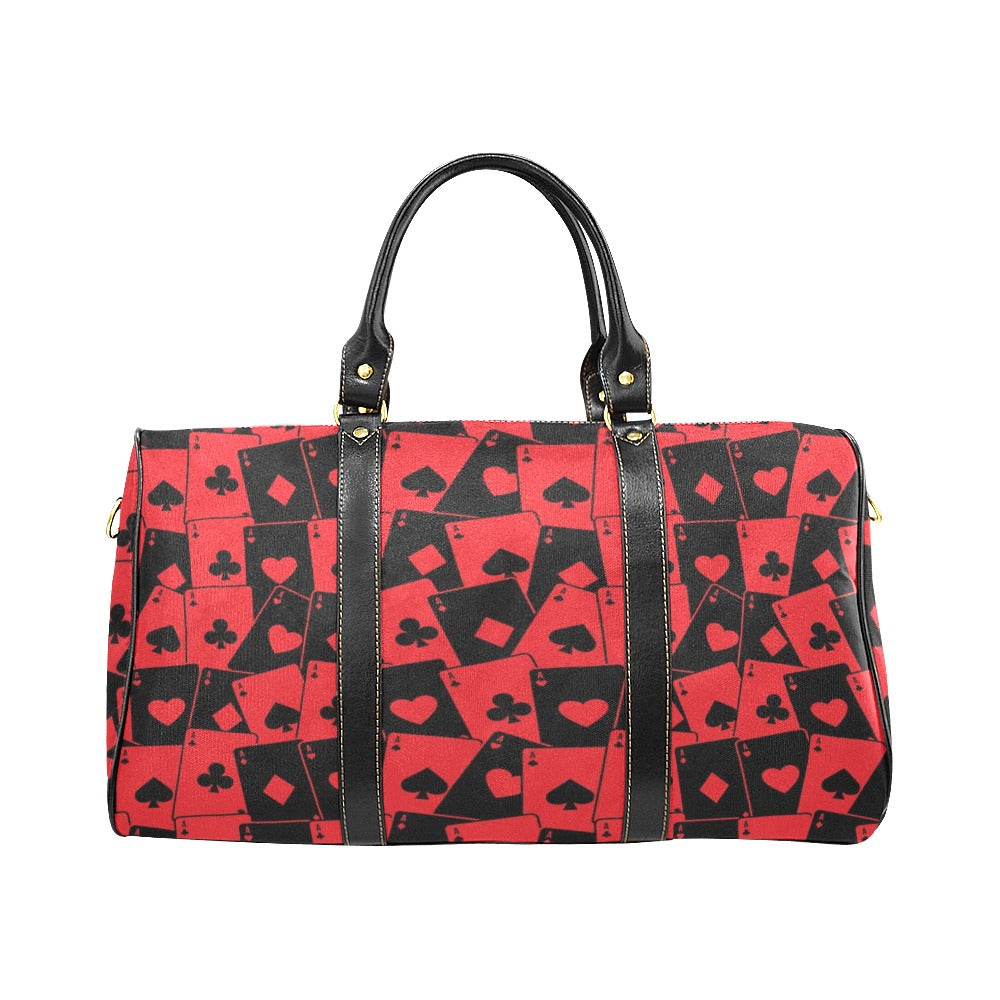 Casino Cards Suits Pattern Print Design 02 Travel Bag