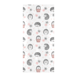 Hedgehog Pattern Print Design 02 Beach Towel