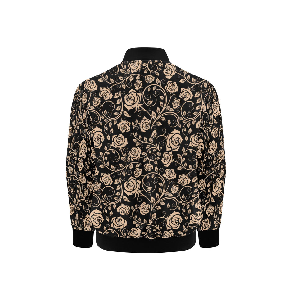 Rose Pattern Print Design 04 Kids' Boys' Girls' Bomber Jacket