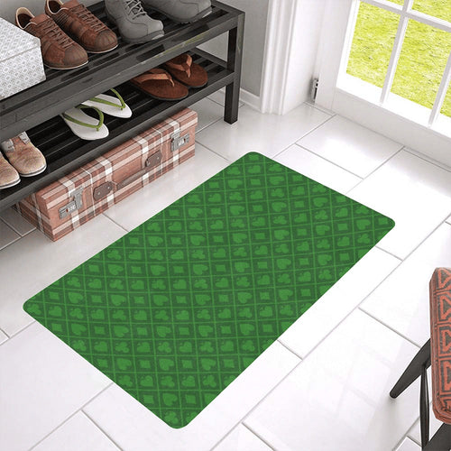 Casino Cards Suits Pattern Print Design 04 Doormat