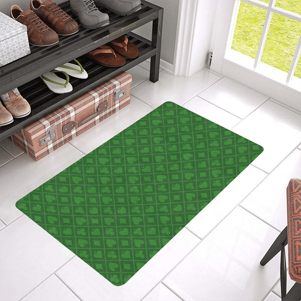 Casino Cards Suits Pattern Print Design 04 Doormat