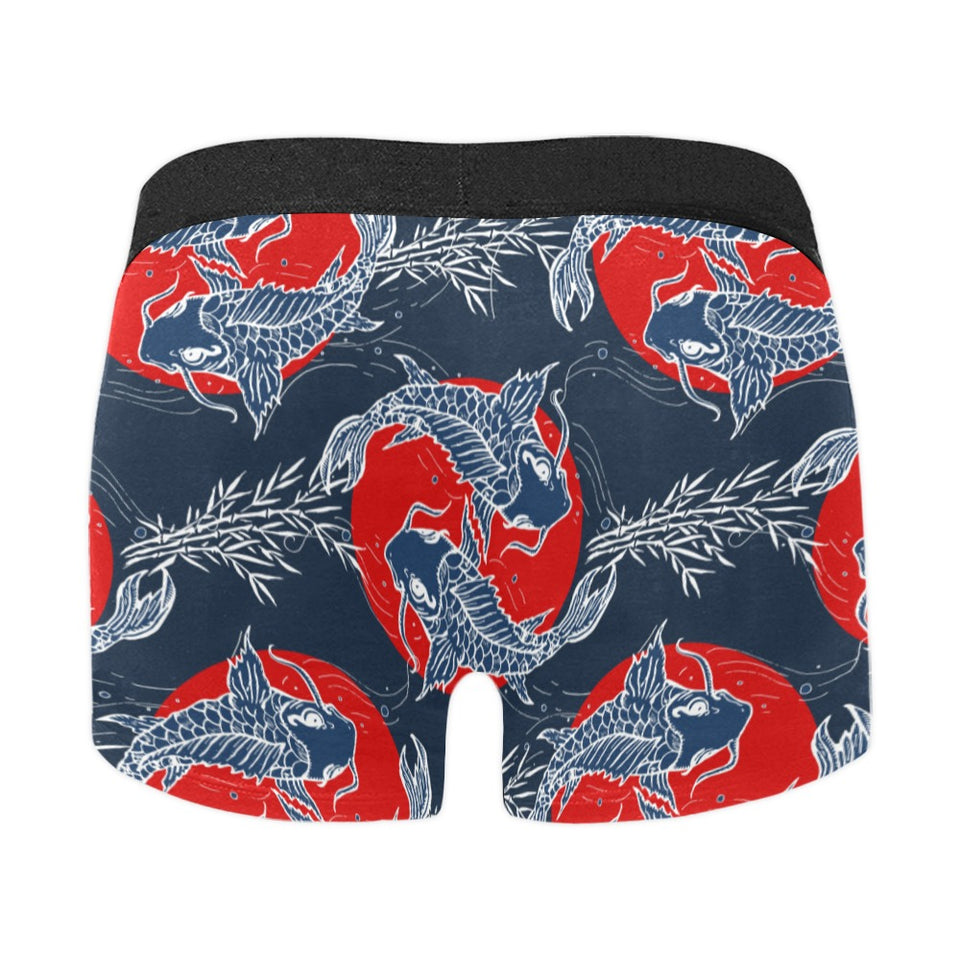 Koi Fish Carp Fishs hand drawn japanese art Men's All Over Print Boxer Briefs Men's Underwear