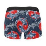 Koi Fish Carp Fishs hand drawn japanese art Men's All Over Print Boxer Briefs Men's Underwear