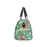 heliconia palm and monstera leaves pattern Travel Bag