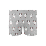 Bull Terrier Pattern Print Design 05 Men's Swimming Trunks