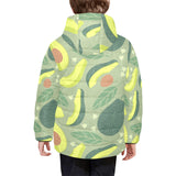 Avocado pattern Kids' Boys' Girls' Padded Hooded Jacket