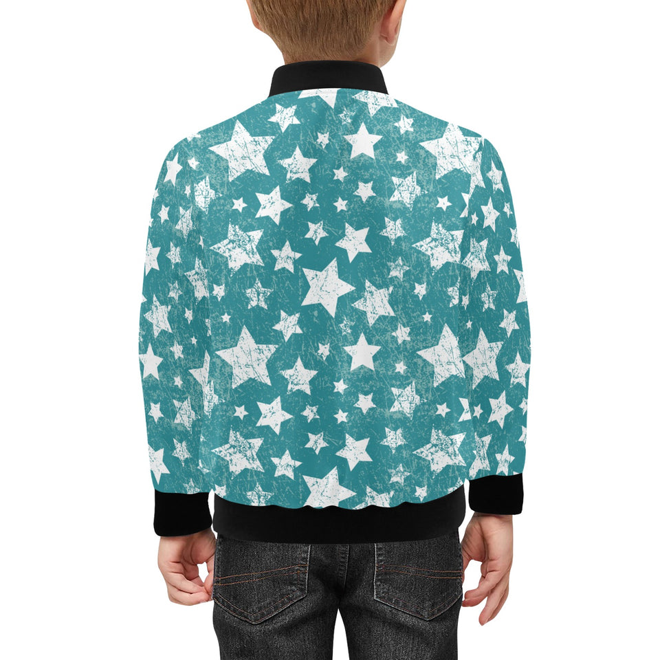 Vintage star pattern Kids' Boys' Girls' Bomber Jacket