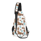 sea lion Seals jellyfish pattern All Over Print Chest Bag