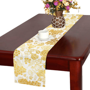 Gold grape pattern Table Runner