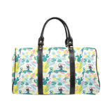 Cute parrot toucan flamingo cactus exotic leaves p Travel Bag