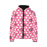 Guinea Pig Pattern Print Design 01 Kids' Boys' Girls' Padded Hooded Jacket