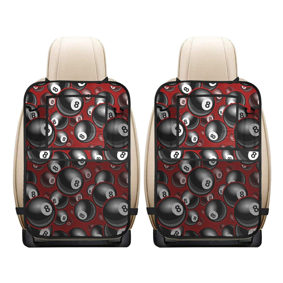 Billiard Ball Pattern Print Design 05 Car Seat Back Organizer