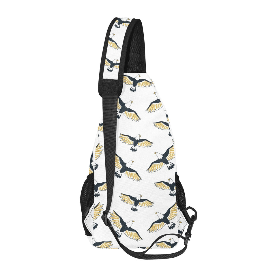 Eagle Pattern Print Design 03 All Over Print Chest Bag