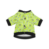 Slices of Lime design pattern All Over Print Pet Dog Round Neck Fuzzy Shirt