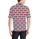Sausage Pattern Print Design 02 Men's All Over Print Polo Shirt