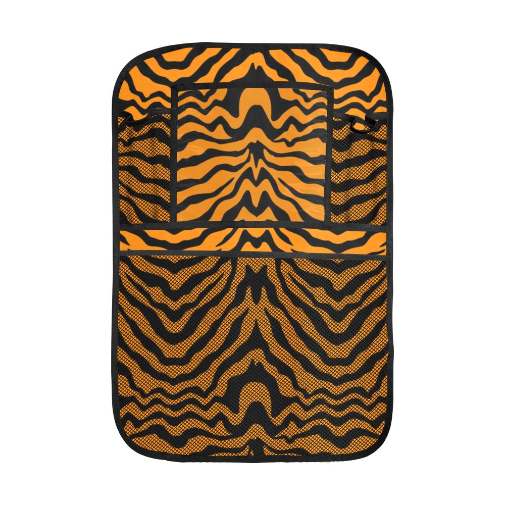 Bengal tigers skin print pattern Car Seat Back Organizer