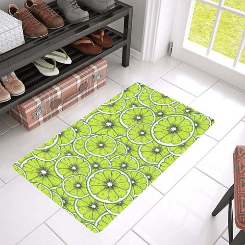 Slices of Lime design pattern Doormat