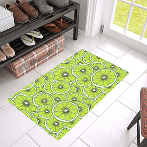 Slices of Lime design pattern Doormat
